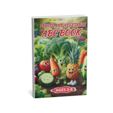 Fruits and Vegetables ABC Coloring Book